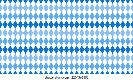 Background pattern seamless geometric blue square abstract and line vector design. Octoberfest seamless pattern with blue rhombuses oktoberfest background for wrapping paper tablecloth