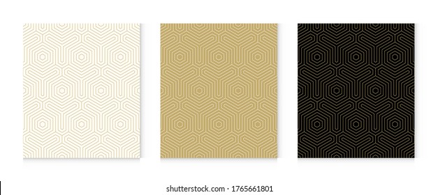 Background pattern seamless geometric line abstract gold luxury color vector. Christmas background.