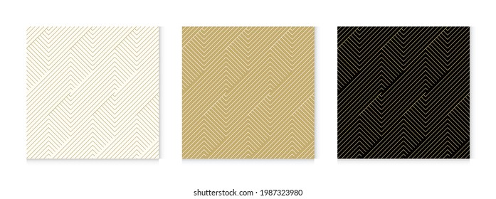 Background pattern seamless geometric line abstract gold luxury color vector.