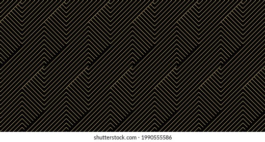 Background Pattern Seamless Geometric Line Abstract Gold Luxury Color Vector.