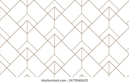 Hintergrund Muster Nahtlose geometrische Linie Abstrakte Gold Luxus-Farbe Vektorgrafik.	