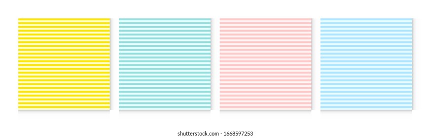 Background pattern seamless horizontal stripe abstract colorful pastel colors. Summer background design.