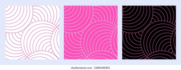 Background pattern seamless pink luxury round rectangle circle abstract vector design. New Year, Christmas, Valentine's Day background set.

