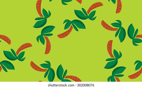 Background pattern of seamless tropical palm tree shapes