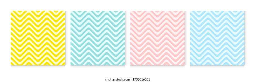 Background pattern seamless wave abstract colorful pastel colors. Summer background design.