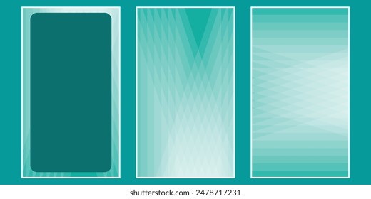 Background pattern shades of Green, such as aqua, turquoise, and teal. It consists of rectangles and squares arranged in a design that creates a colorful and artistic look. EPS Vector