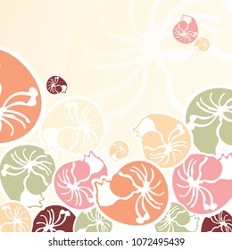 Background pattern of shell