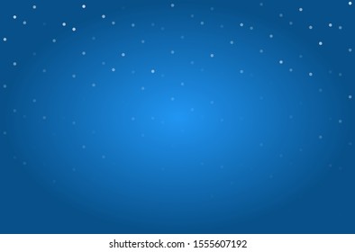 Background pattern from small circles of different shades and various sizes on a blue background. Radial gradient background