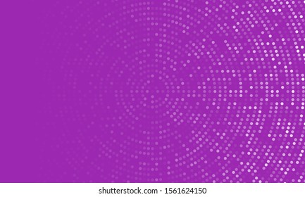 Background pattern from small circles of different shades on a purple background