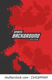 Background pattern for sports jersey, racing jersey, running shirt, gym shirt, brush red style