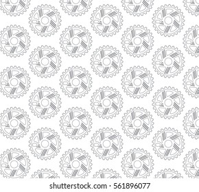 Background with pattern of stars for bikes on white background
