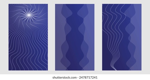 Diseño simétrico de fondo en tonos lila, púrpura, violeta y azul. Consiste en rectángulos coloridos dispuestos de una manera visualmente atractiva. EPS