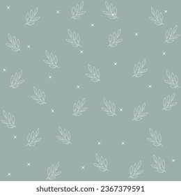 Background Pattern Trendy Elegant Vintage  Beauty Celestial Mystical Esoteric Boho Branches Stars Natural Vector Design