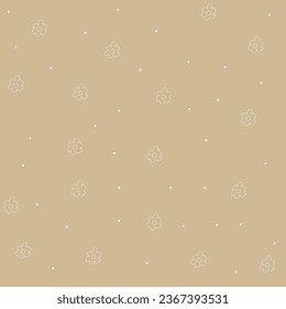 Patrón de fondo Elegante Belleza Vintage Flores Dorada Floral Natural Vector Diseño