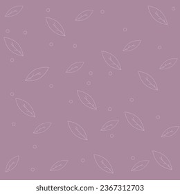 Background Pattern Trendy Vintage  Beauty Pink Leaves Natural Vector Vector Design