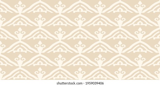 Background pattern vintage style on a beige background. Seamless pattern, wallpaper texture. Suitable for design book cover, poster, wallpaper, invitation, cards. Vector image