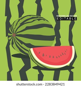 Background Pattern Watermelon Vector Design Art