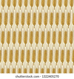 background pattern with wheat