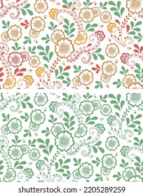 Background pattern work, Flowers Pattern, Çiçekli Desen Çalışması, Desen Çalışması, Desen Oluşturma, Pattern Making, Pattern Design