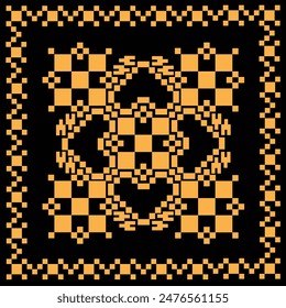 background pattern yellow and black color illustration vector