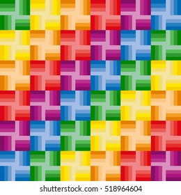 Background with patterned squares, oblique rainbow can be used in the design of your site, design textile, printing industry, in a variety of design projects.