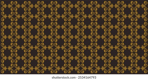 A background of patterns with classic elements gives an elegant impression