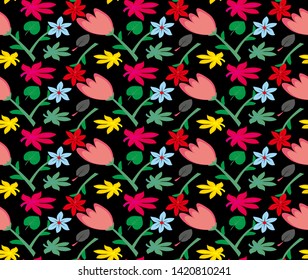 
background patterns with floral, colorful, vector motifs.