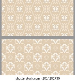 Background patterns with floral elements. Set. Suitable for decorating book covers, posters, wallpapers, invitations, postcards. Seamless pattern, texture. Vector illustration