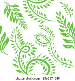 Background patterns. Seamless floral elements. Vector 