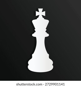 Background pawn king chess game. White and black color king chess