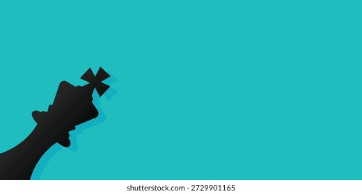 Background pawn king chess game. White and black color king chess