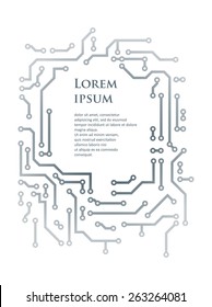 Background in PCB-layout style with space for text