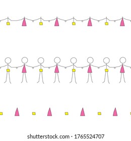 Background of people holding each other's hands