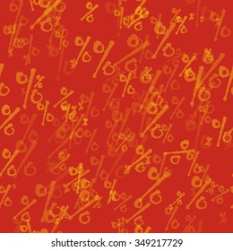 Background with a percent sign seamless vector