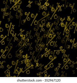 Background with a percent sign seamless vector