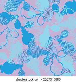 background of perfume bottle illustration