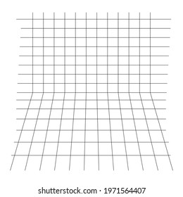 Background with perspective and horizontal and vertical lines. Vector illustration.