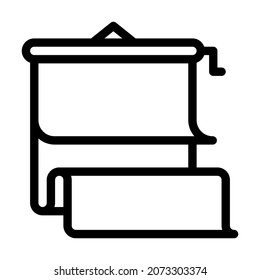 background for photo line icon vector. background for photo sign. isolated contour symbol black illustration