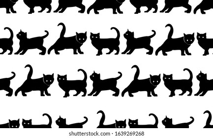 background with a picture of a black kitten .eps10