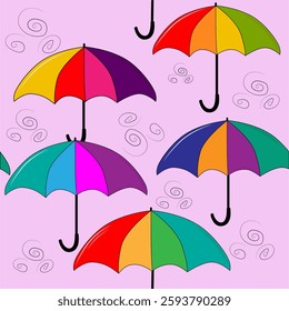 background picture of colorful bright spring summer umbrellas umbrellas for backgrounds and pictures, spring illumination summer picture