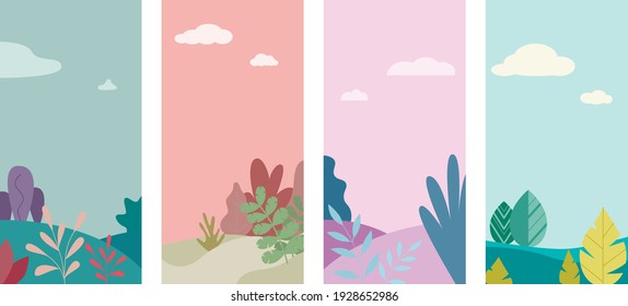 Antecedentes con una imagen de la naturaleza. Ilustración del vector
