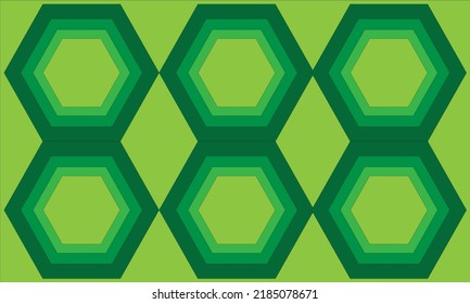 background with a picture of six green regular hexagons