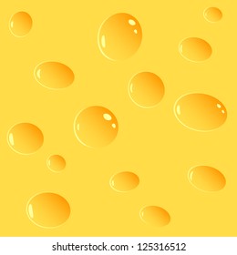 Background from a piece of cheese. It can be used as a seamless background. EPS-8.