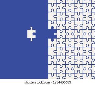 Background lot of piece puzzle