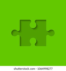 Background piece puzzle paper cut pattern. Abstrect puzzles picture. Simple piece puzzle wallpaper template. Vector paper cut banner presentation picture.