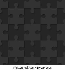 Background piece puzzle paper cut pattern. Abstrect puzzles picture. Simple piece puzzle wallpaper template. Vector paper cut banner presentation picture.