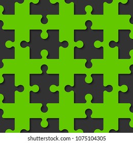 Background piece puzzle paper cut pattern. Abstrect puzzles picture. Simple piece puzzle wallpaper template. Vector paper cut banner presentation picture.