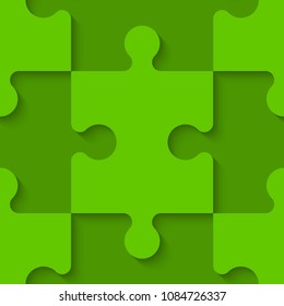 Background piece puzzle paper cut pattern. Abstrect puzzles picture. Simple piece puzzle wallpaper template. Vector paper cut banner presentation picture.