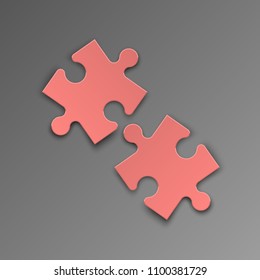 Background piece puzzle pattern. Abstrect picture. Simple piece puzzle wallpaper template. Vector banner presentation picture.