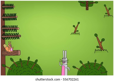 Background with a piece of timber.